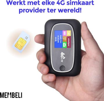 Membeli MiFi 4g router - Draadloos Wifi - Simkaart -, Ophalen of Verzenden, Zo goed als nieuw