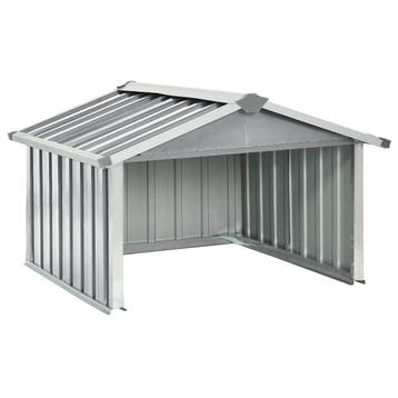 vidaXL Overkapping voor robotmaaier 92x97x63 cm staal grijs, Verzenden, Nieuw