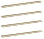 Set van 4 Wandplanken – Wit en Sonoma Eiken MDF 115 cm, Huis en Inrichting, Kasten | Wandmeubels, Verzenden, Nieuw