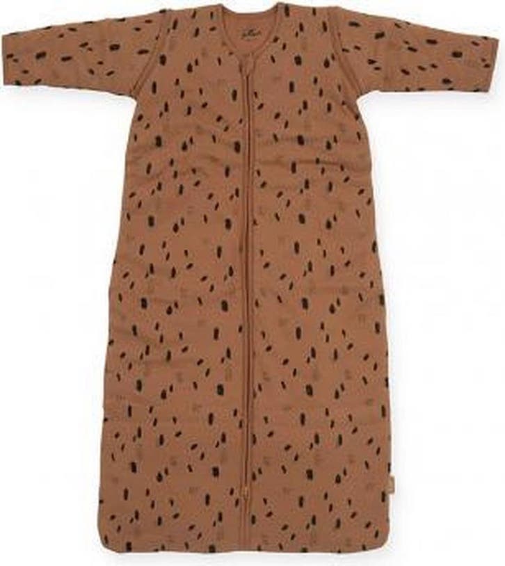 Baby slaapzak 110cm Spot caramel met afritsbare mouw, Huis en Inrichting, Slaapkamer | Matrassen en Bedbodems, Verzenden