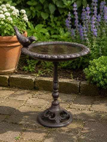 Decoratief ornament - Vogeldrinkbank staander