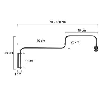 Steinhauer wandlamp Bloeba 4142ZW Nieuw, Ophalen, Nieuw, Overige materialen