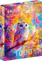 Pastel Owl Puzzel (1000 stukjes) | Enjoy Puzzle - Puzzels, Hobby en Vrije tijd, Denksport en Puzzels, Verzenden, Nieuw