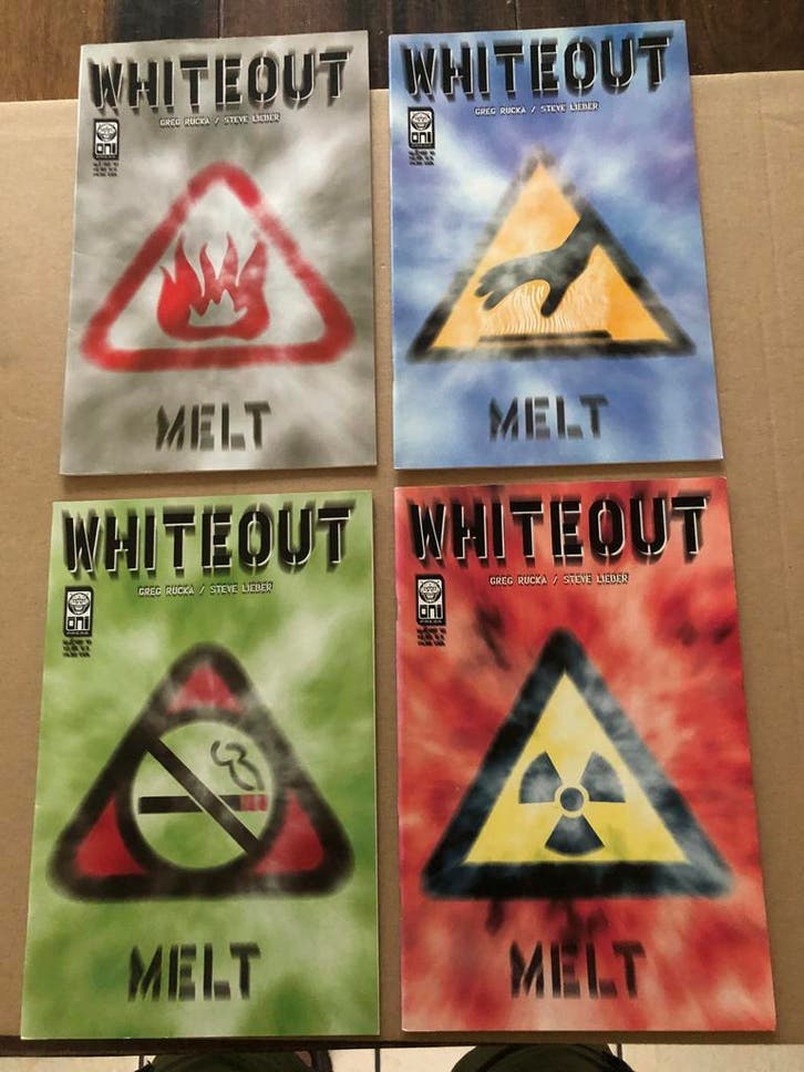 Whiteout - Melt - Thriller - 4 Comics - Compleet - zeldzaam, Boeken, Strips | Comics, Amerika, Zo goed als nieuw, Complete serie of reeks