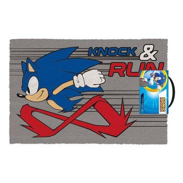 Sonic The Hedgehog Deurmat Knock And Run 40 x 60 cm, Ophalen of Verzenden, Nieuw