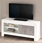 TV meubel Klein Marknesse Wit/Marmer - tv-meubels, Nieuw, Overige materialen