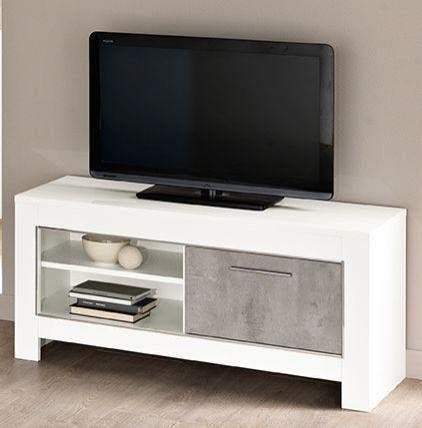 TV meubel Klein Marknesse Wit/Marmer - tv-meubels, Huis en Inrichting, Kasten | Buffetkasten, Nieuw, Overige materialen