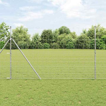 vidaXL Gecombineerd draadhek met spikes 50 x 1,5 m, Verzenden, Nieuw, IJzer