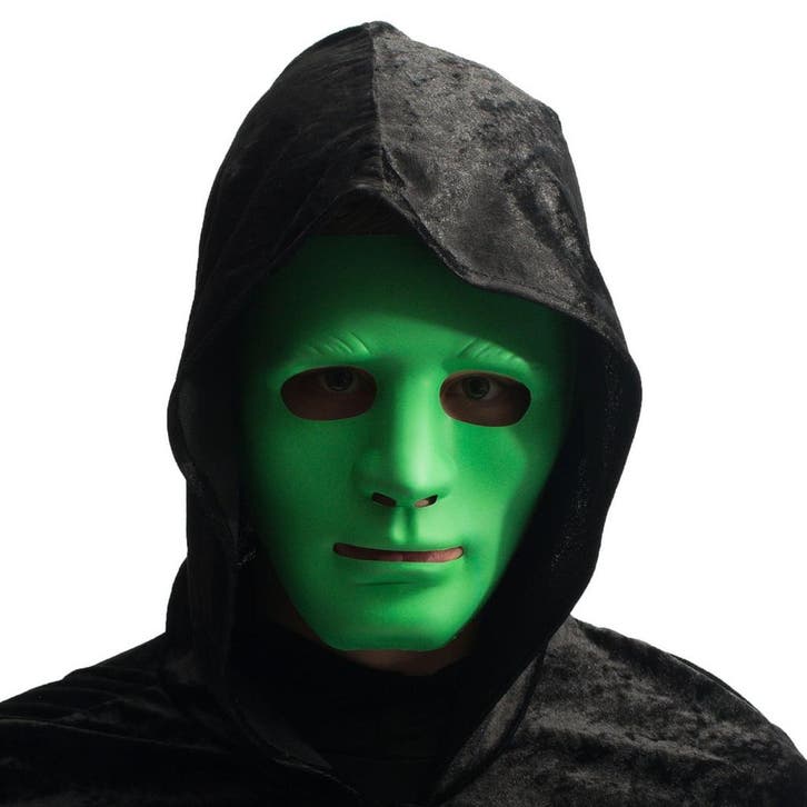 Groen Masker Anoniem PVC, Kleding | Dames, Carnavalskleding en Feestkleding, Nieuw, Ophalen of Verzenden