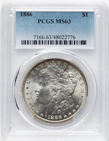Verenigde Staten. Morgan Dollar 1886. PCGS MS63