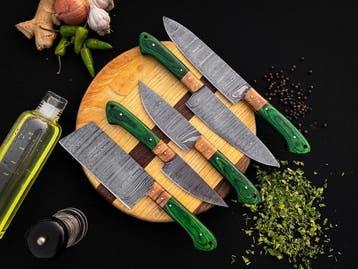 Keukenmes - Kitchen knife set - 339 - handgemaakte