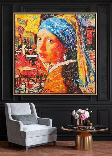 Joaquim Falco - VERMEER AT THE VAN GOGH CAFEE XL