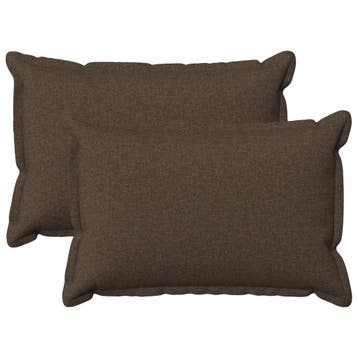 vidaXL Kussensloop 2 pcs HOUTEN Taupe 50 x 80 cm Faux Linnen, Huis en Inrichting, Verzenden, Nieuw