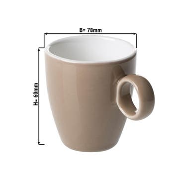 GGM Gastro | (6 stuks) BART COLOUR CAFE - Espressokopje - |, Verzenden, Nieuw, Kop(pen) en/of Schotel(s)