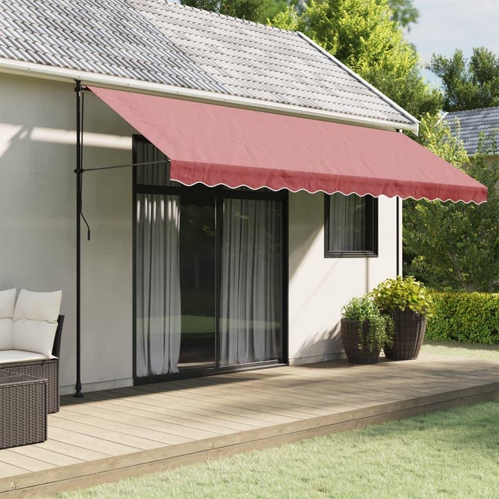 vidaXL Vervangingsdoek voor luifelrok gestreept 4,5 m, Tuin en Terras, Zonneschermen, Nieuw, Verzenden