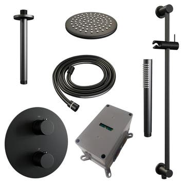 Brauer Black Carving Thermostatische Regendoucheset Inbouw -, Ophalen of Verzenden, Nieuw