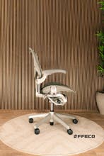 Herman Miller Aeron Titanium (Witte Bureaustoel), Verzenden, Wit, Zo goed als nieuw, Bureaustoel