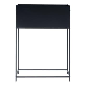 [en.casa] Plantenstandaard Porsgrunn 100x70x30 cm zwart, Verzenden, Nieuw