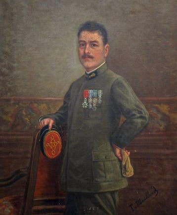 T. Maillard (c.1920) - Portrait d’un officier français, Antiek en Kunst, Kunst | Schilderijen | Klassiek