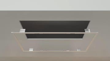 Pelgrim ISWA0961MAT Plafondunit 90 cm Zwart – 700 m³/u, Witgoed en Apparatuur, Verzenden, Nieuw