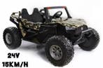 24V Beach buggy Camouflage, High speed 15km/h, 2 zitter, 4WD, Ophalen of Verzenden, Nieuw