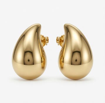 Goud-Stijl Vergulde Waterdruppel Oorbellen, Sieraden, Tassen en Uiterlijk, Oorbellen, Overige materialen, Nieuw, Ophalen of Verzenden