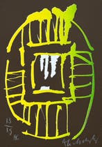 Pierre Alechinsky (1927) - La roue, Antiek en Kunst