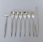 PALIO Carl Mertens - Oestervork (7) - Inox 18/10, Antiek en Kunst