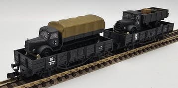 Fleischmann N - Modeltrein goederenwagon (2) - Met de hand, Nieuw