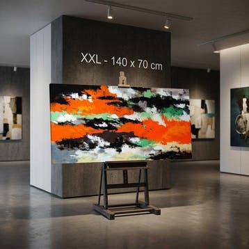 Monika Spiewak - Abstract - Oil Painting Stretched On The