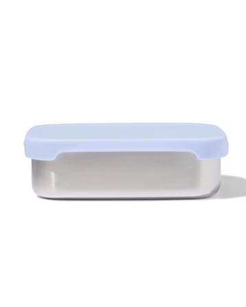 HEMA Lunchbox 14.3x18.9x5.8cm rvs blauw, Verzenden, Nieuw