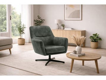 Veiling - Fauteuils Emma - Draaibaar - Velours -  Groen, Huis en Inrichting, Fauteuils, Nieuw