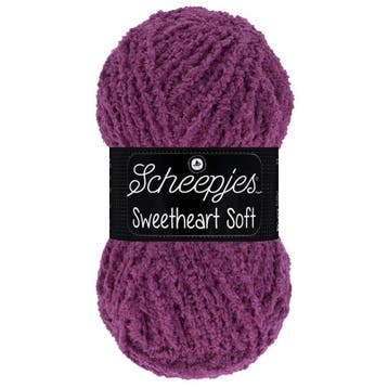 Scheepjes Sweetheart Soft - 14 aubergine - Polyester Garen, Ophalen of Verzenden, Nieuw
