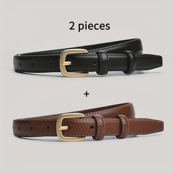 2-Pack Casual Dames Riemen met Naaldbuckle - Stijlvol & Hoog, Kleding | Dames, Verzenden, Nieuw
