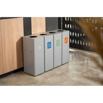 Ergofy afvalbak afvalscheiding prullenbak 60 ltr koppelbaar, Huis en Inrichting, Verzenden, Nieuw