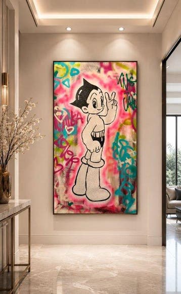 Timo Wedell - Say Hello to Astro Boy - XXL - Comic Pop Style, Antiek en Kunst