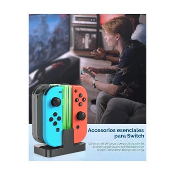Fyoung 4 in 1 LED Joycon Charger voor Nintendo Switch met..., Verzenden, Nieuw