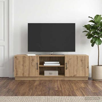 vidaXL TV-kast 150 x 31 x 47 cm Artisanaal eiken Bewerkt, Minder dan 50 cm, Verzenden, Nieuw, Minder dan 100 cm