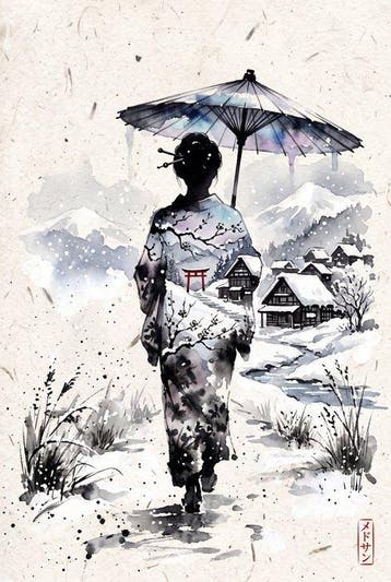 MEDSAN - Snow Village Geisha () - UNIQUE WORK
