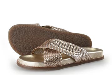 Nelson Slippers in maat 40 Goud, Slippers, Overige kleuren, Verzenden, Zo goed als nieuw