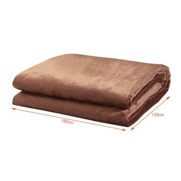 [en.casa] Elektrische deken Archi warmtedeken 180x130 cm bru, Verzenden, Nieuw