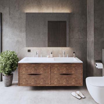 Onderkast Gliss Design Eleganz Hera Zwart 120cm 2 Lades Oak, Ophalen of Verzenden, Nieuw