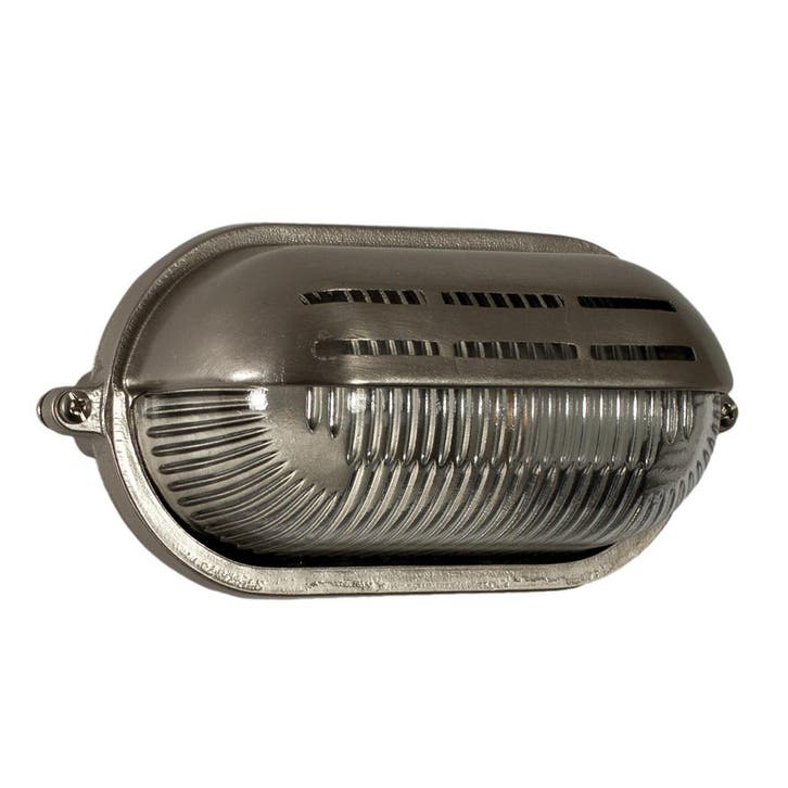Gulf Scheepslamp Nikkel Buitenverlichting, Tuin en Terras, Buitenverlichting, Verzenden