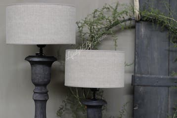 Cilinder lampenkap Kiss Mud linnen 25 cm, Ophalen of Verzenden, Nieuw