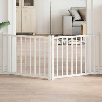 vidaXL Hondenhek inklapbaar 2 panelen 160 cm massief, Verzenden, Nieuw