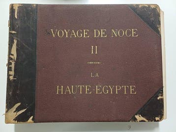 Egypte - Originele fotoalbums, etnisch, landschappen,, Verzamelen, Gelopen