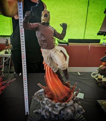 Rocketeer, - 50cm Resin Statue - Flight Base with Flame, Nieuw