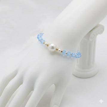 Zonder minimumprijs - Armband - 18 karaat Geel goud Parel -, Nieuw
