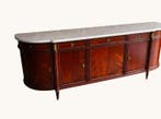 Dressoir - Carrara marmer - Mahonie met marmer