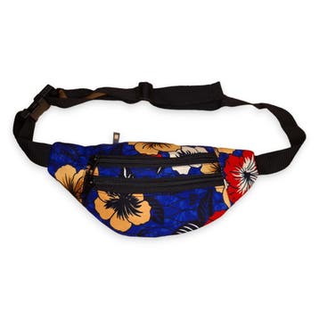 Afrikaanse print heuptasje / Fanny pack - Blauw - Festival t, Ophalen of Verzenden, Nieuw